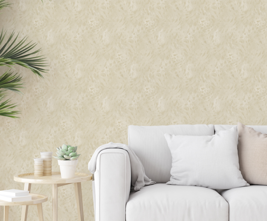 Square,Wooden,Mock,Up,With,Sofa,And,Green,Plants,On