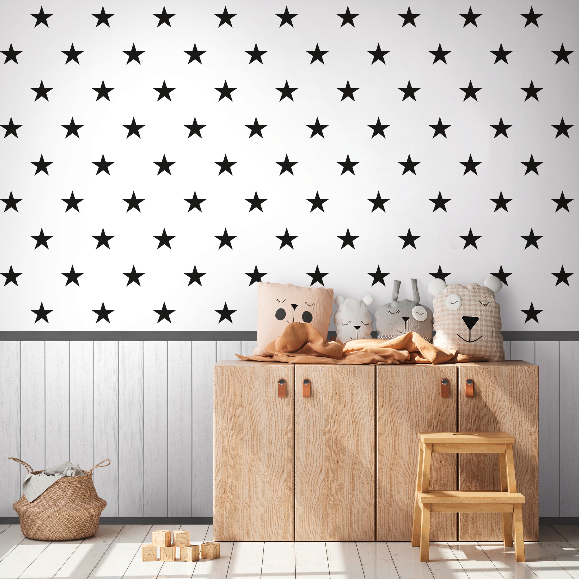 Mock,Up,Poster,Frame,In,Children,Bedroom,,Scandinavian,Style,Interior